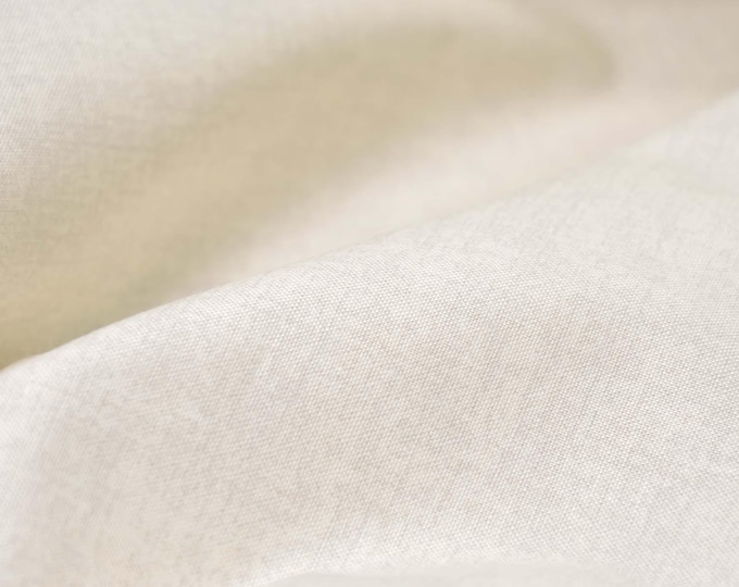 Cotton fabric Linen Texture Patchwork fabric made of cotton in beige, linen - 110 cm wide - smooth, melange fabric