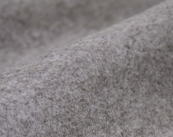 Decorative fabric, 2 mm felt, craft felt, embroidery felt, solid grey-brown - 100 cm wide - fabric usable on both sides, solid color
