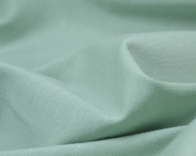 Jersey made of organic cotton by Mind the Maker in light green - 170 cm wide - smooth fabric, UNI