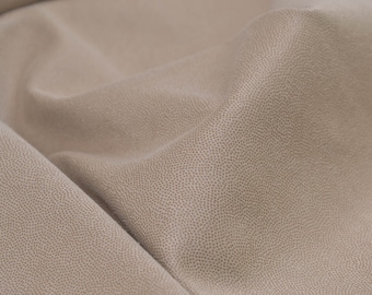 Faux leather trouser fabric for clothing in beige - 135 cm wide - fabric slightly shiny UNI