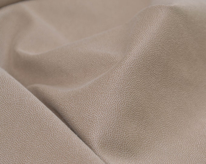 Faux leather trouser fabric for clothing in beige - 135 cm wide - fabric slightly shiny UNI
