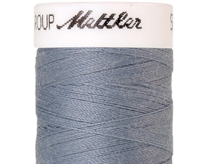 Seralon 200 m col. 42 (Ash Blue) sewing thread by Amann Mettler - High-quality sewing thread for sewing projects - 200 meters on a spool - Color Ash Blue