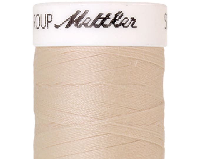 Seralon 200 m col. 3000 (Candlewick) sewing thread by Amann Mettler - High-quality sewing thread for sewing projects - 200 meters on a spool – Color: Candlewick