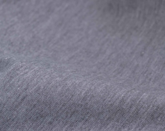 Sweat summer sweat in plain grey mottled by Katia Fabrics - 150 cm wide - smooth, melange fabric