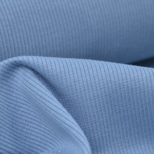 Cuffs made of organic cotton by Mind the Maker in light blue - 110 cm wide - knit fabric, UNI