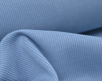 Cuffs made of organic cotton by Mind the Maker in light blue - 110 cm wide - knit fabric, UNI