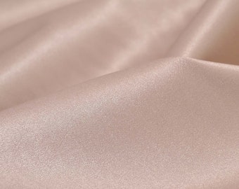 Designer glitter Lurex fabric in solid beige and gold, for blouses and dresses - 145 cm wide - shiny fabric, solid color