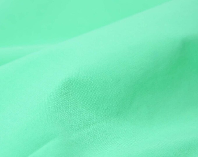 Blouse fabric cotton, plain mint, Dasha by Fibre Mood 29 - 150 cm wide - fabric matt, UNI