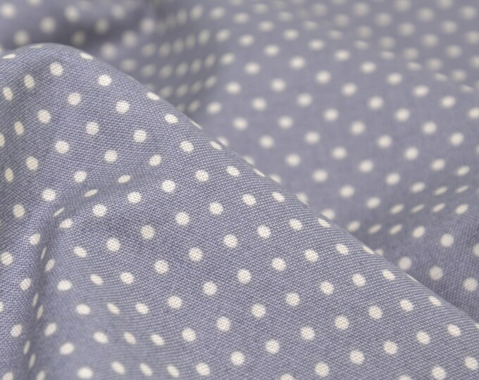 Baumwollstoff mit Punkten in grau, beige von Makower, Patchwork - 110cm breit - Stoff glatt, Punkte