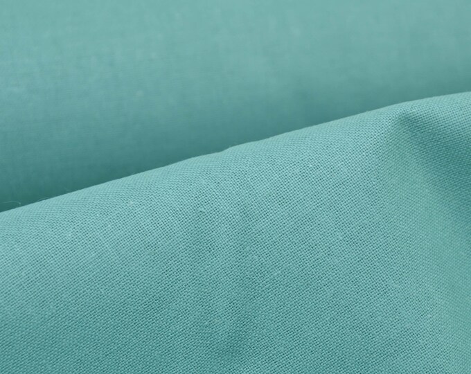 Baumwollstoff, Druckstoff, Uni in opaline, mint-grün - 155cm breit - Stoff glatt, UNI