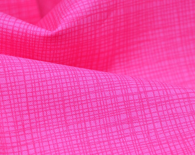 Cotton fabric Linea, mottled, pink, lines by Makower, patchwork - 110 cm wide - smooth, patterned fabric
