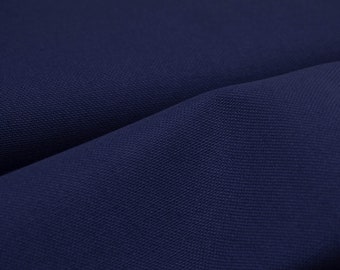 Canvas Stoff uni aus Baumwolle in dunkelblau, classic blue - 135cm breit - Stoff matt UNI