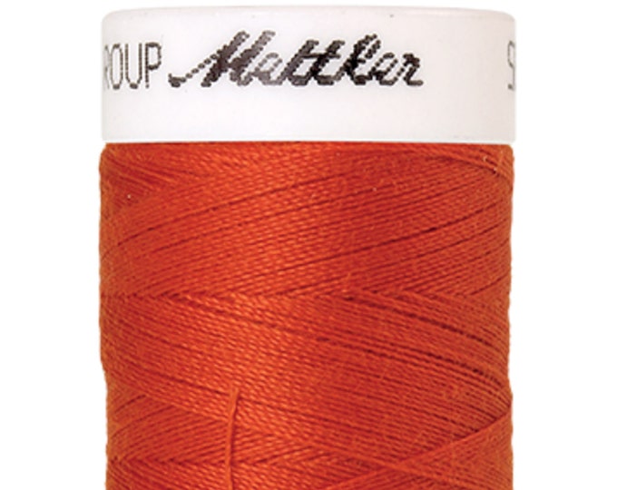 Seralon 200 m col. 450 (Paprika) sewing thread by Amann Mettler - High-quality sewing thread for sewing projects - 200 meters on the roll - Color: Paprika -