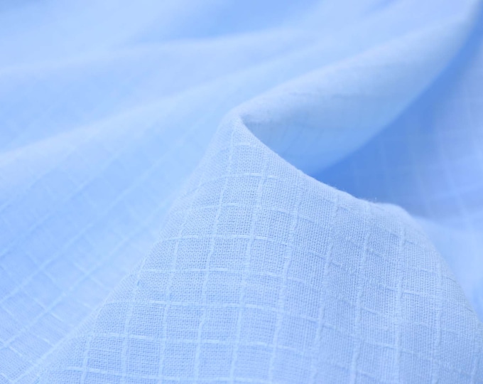 Blouse fabric cotton, light blue, London by Fibre Mood 29 - 145 cm wide - patterned fabric, UNI