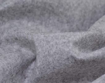 Decorative fabric, 1.4 mm felt, craft felt, embroidery felt, solid grey - 180 cm wide - fabric usable on both sides, solid