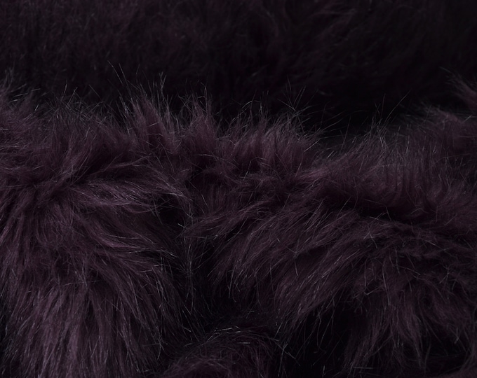 Mantelstoff Fellimitat, Fellstoff, Plüsch, lila - 150cm breit - Stoff leicht glänzend, UNI