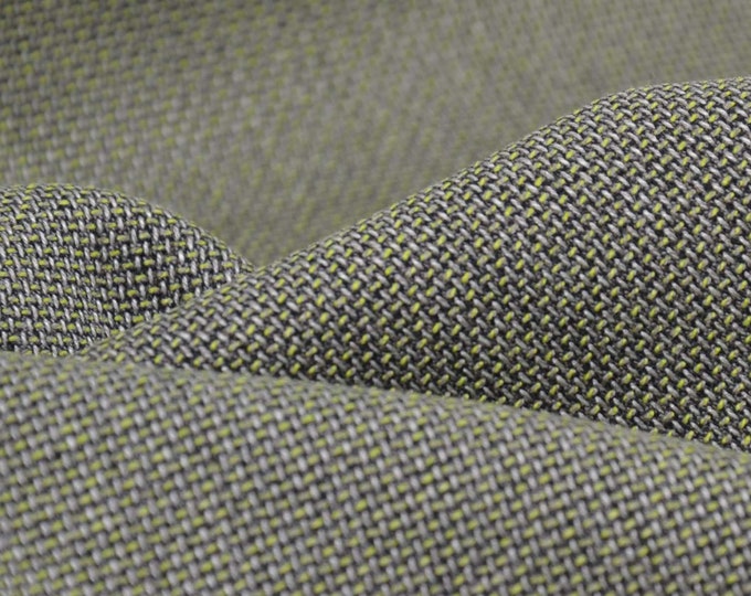 Trouser fabric made of bamboo, recycled polyester with stretch, plain olive green mottled - 150 cm wide - mottled fabric, UNI