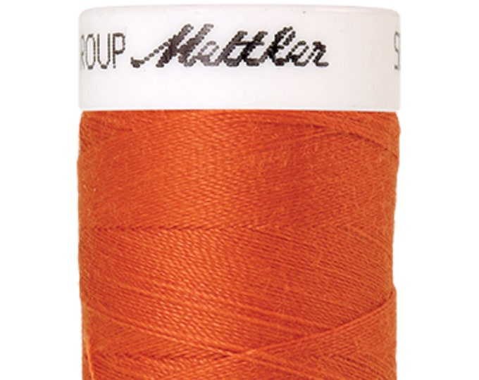 Seralon 200 m col. 1334 (Clay) sewing thread by Amann Mettler - High-quality sewing thread for sewing projects - 200 meters on a spool - Color Clay - Sewing