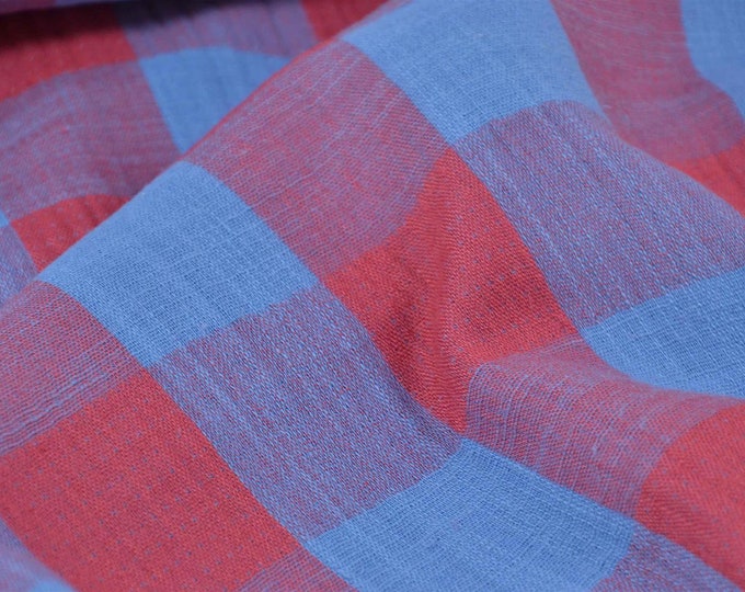 Checkered cotton muslin from Katia
