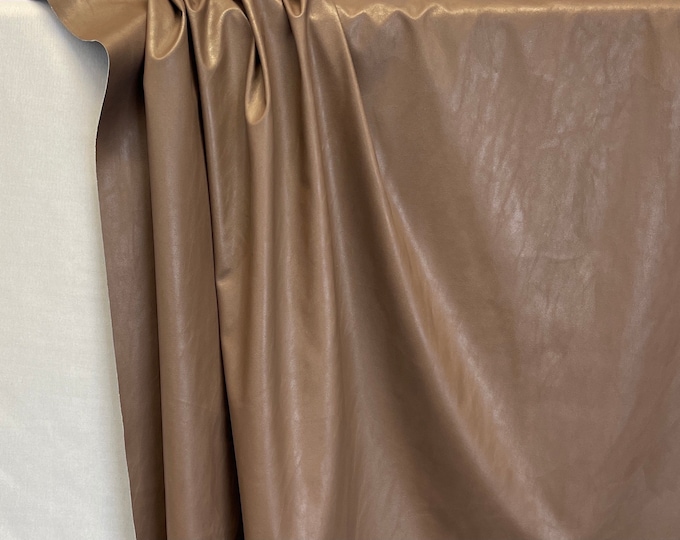 Faux leather, soft, thin, dress, trousers, brown