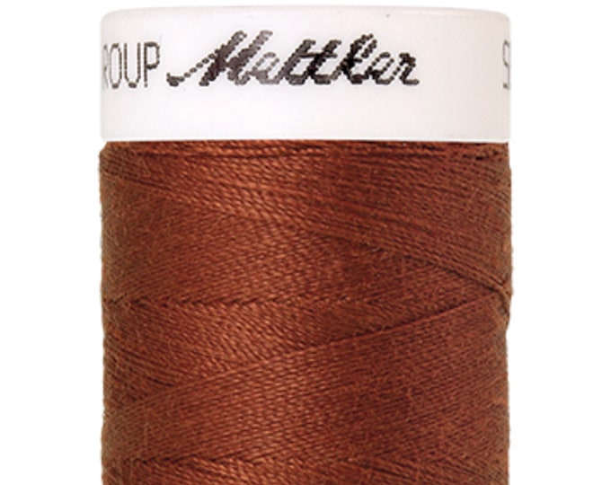 Seralon 200m col. 1346 (Date) Nähgarn von Amann Mettler - Hochwertiges Nähgarn für Näharbeiten - 200 Meter auf der Rolle – Farbe Date - Nähf