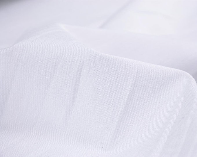 Bamboo jersey in white