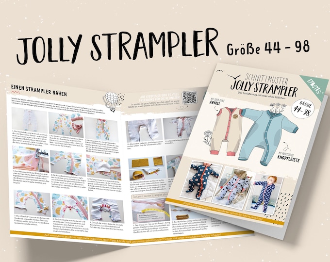 Jolly Romper (Size 44- 98) Paper Pattern Lybstes