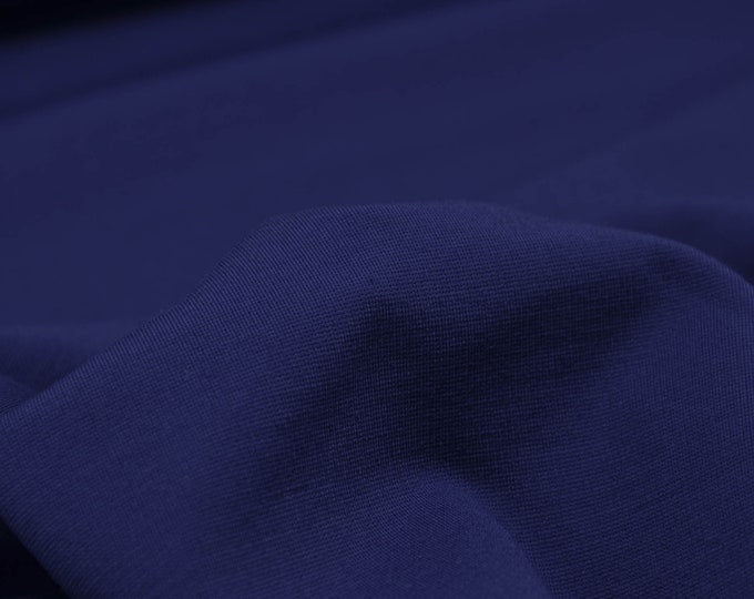 High-quality jersey viscose from Italy in blue - 150 cm wide - fabric smooth UNI