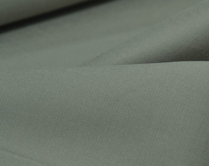 Trouser fabric made of Tencel, cotton, stretch in green - 140 cm wide - fabric smooth UNI