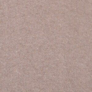 Gillo knitted cotton fabric in beige, natural by Hilco - 175 cm wide - matte melange fabric image 3