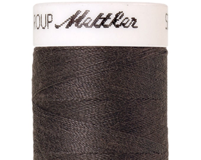 Seralon 200m col. 1235 (Titanium) Nähgarn von Amann Mettler - Hochwertiges Nähgarn für Näharbeiten - 200 Meter auf der Rolle – Farbe Titaniu