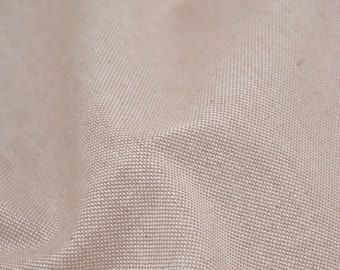 Recycled canvas, solid color, melange, beige, natural, cotton by Katia Fabrics - 140 cm wide - smooth, melange fabric