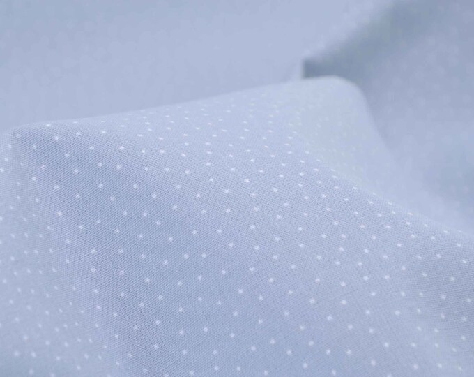 Baumwollstoff Westfalenstoffe Prinzessin, hellgrau, Punkte, Patchwork - 150cm breit - Stoff gemustert, Punkte