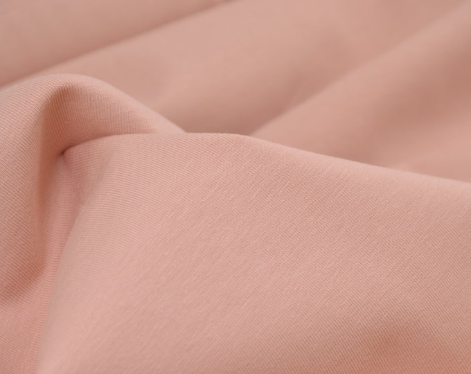 Organic cotton jersey from Mind the Maker in pink - 170 cm wide - smooth fabric, solid color
