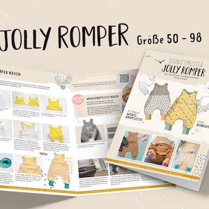 Jolly Romper (maten 50-98) naaipatroon van Lybstes
