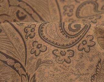 Kunstleder in Cord-Optik mit Paisley-Muster - 135cm breit - Stoff gemustert Paisley