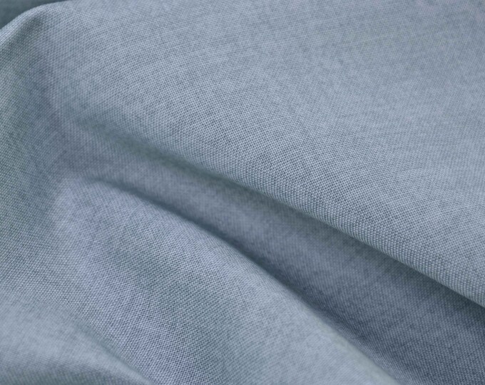 Baumwollstoff Linen Texture Patchworkstoff Leinen Optik Blue Grey graublau 1473 B3