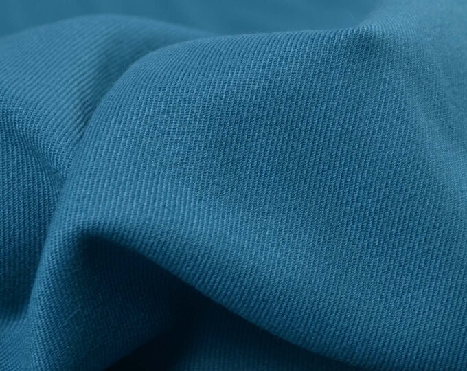 Hosenstoff aus Bambus, recyceltem Polyester mit Stretch, uni petrol - 150cm breit - Stoff glatt, UNI