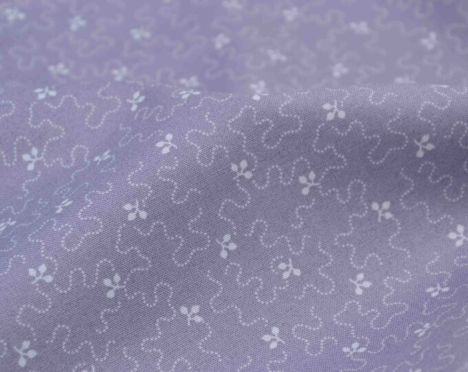 Baumwolldruck, kleines Muster, grau, geometrisch - Makower 2 9735 C