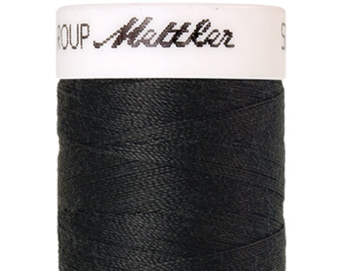 Seralon 200m col. 1282 (Charcoal) Nähgarn von Amann Mettler - Hochwertiges Nähgarn für Näharbeiten - 200 Meter auf der Rolle – Farbe Charcoa