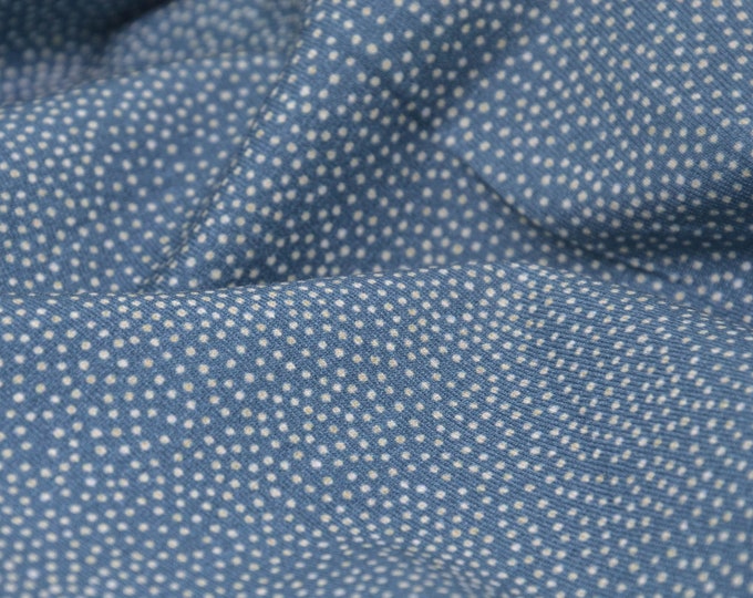 Children's jersey "Fancy Dots", dots in blue by Hilco - 150 cm wide - fabric matt dots