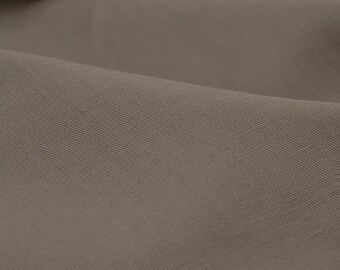 Linen-cotton fabric, solid beige - 150 cm wide - smooth fabric, solid color