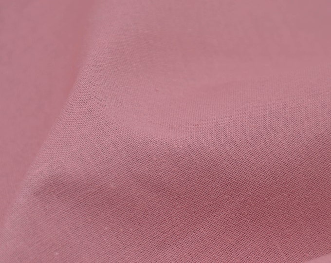 Baumwollstoff, Druckstoff, Uni in rosa, altrosa - 155cm breit - Stoff glatt, UNI