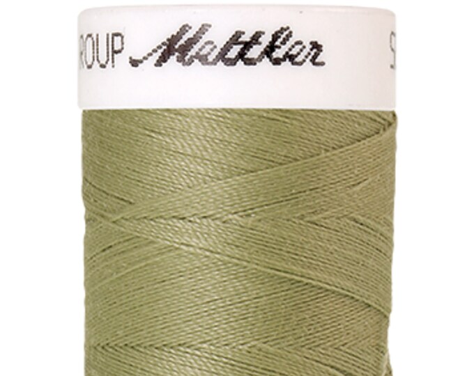 Seralon 200 m col. 1212 (Green Grape) sewing thread by Amann Mettler - High-quality sewing thread for sewing projects - 200 meters on the roll - Color Green