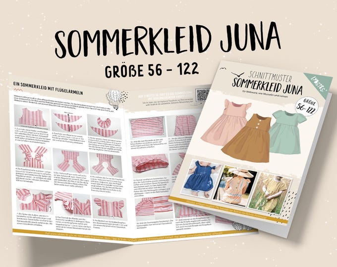 Summer Juna (size 56 - 122; for woven fabric) Paper pattern Lybstes