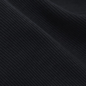 Cuff fabric made of organic cotton in black by Mind the Maker - 110 cm wide - smooth fabric UNI