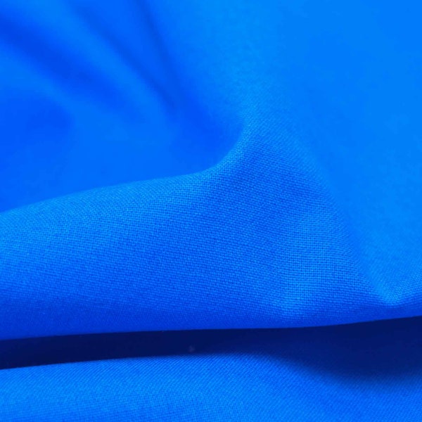 Cotton fabric print fabric plain blue, royal from Westfalenstoffe - 150 cm wide - fabric smooth, plain