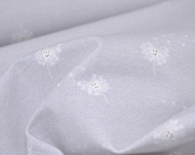 Children's jersey Baby Dandi Dandelions by Hilco made of cotton - 150 cm wide - fabric matt, patterned