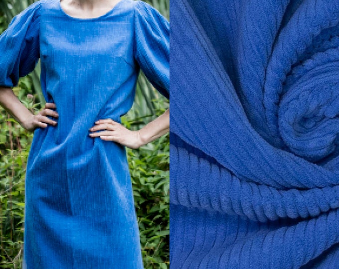 Fiber Mood 16, corduroy, jeans, blue