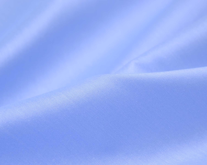 Cotton blouse fabric with stretch, mottled light blue, white - 135 cm wide - smooth fabric, plain